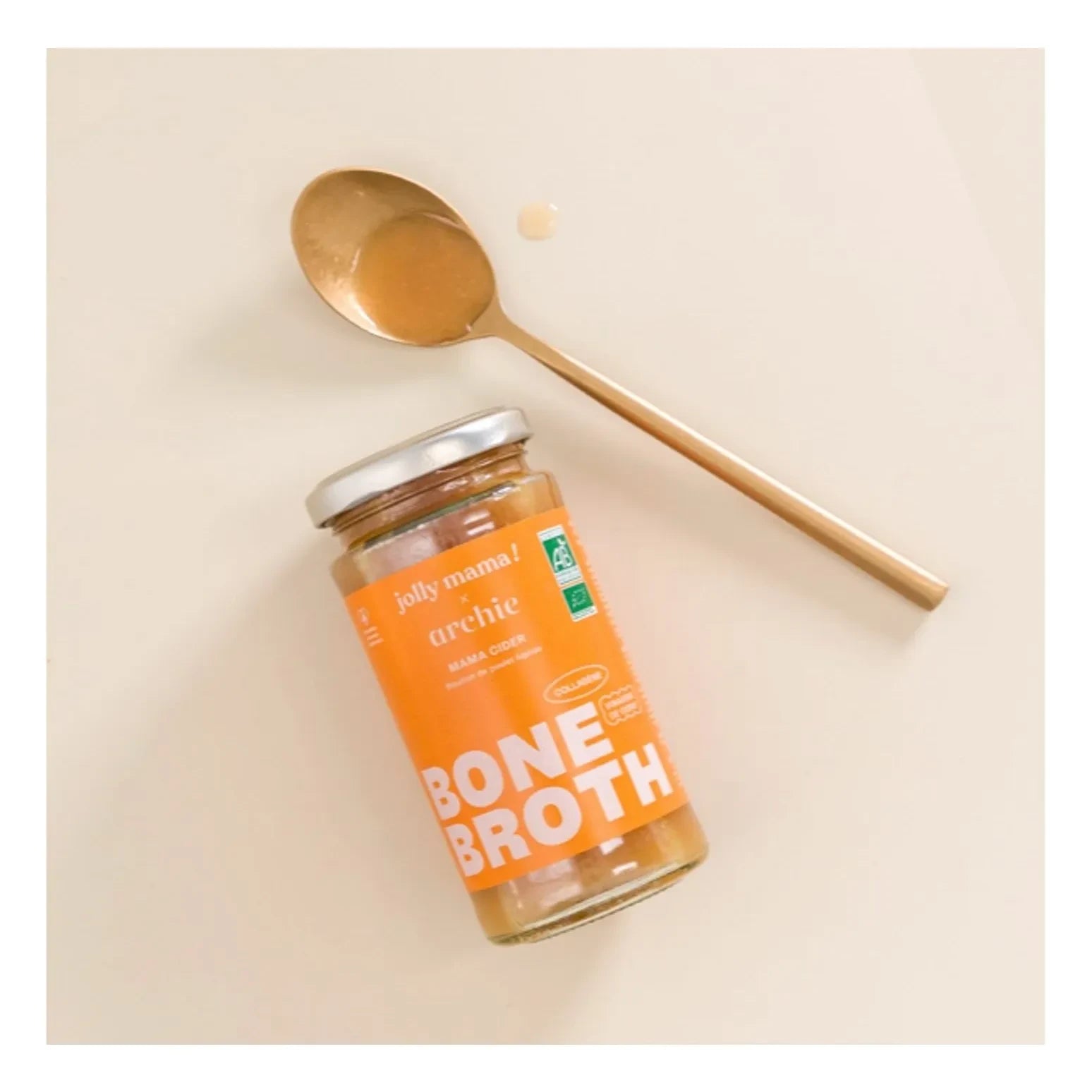Jolly Mama - Mama Cider Chicken Bone Broth - 6 x 240 ml kemik suyu