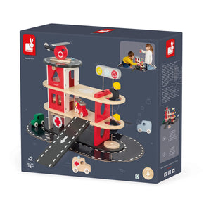 Janod - Fire Station Toy