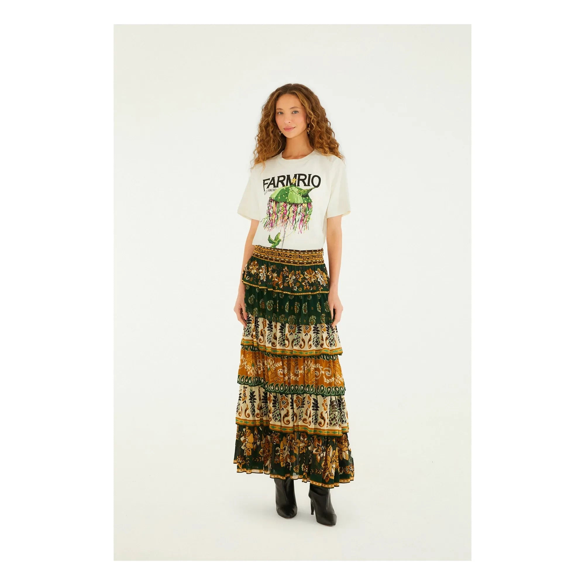 Farm Rio - Xmas Kinis T-Shirt | Ecru