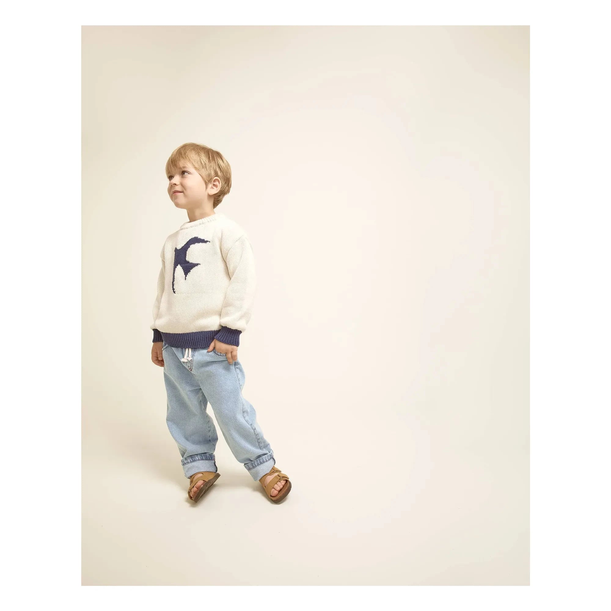 Búho - Organischer Baumwollpullover | Ecru