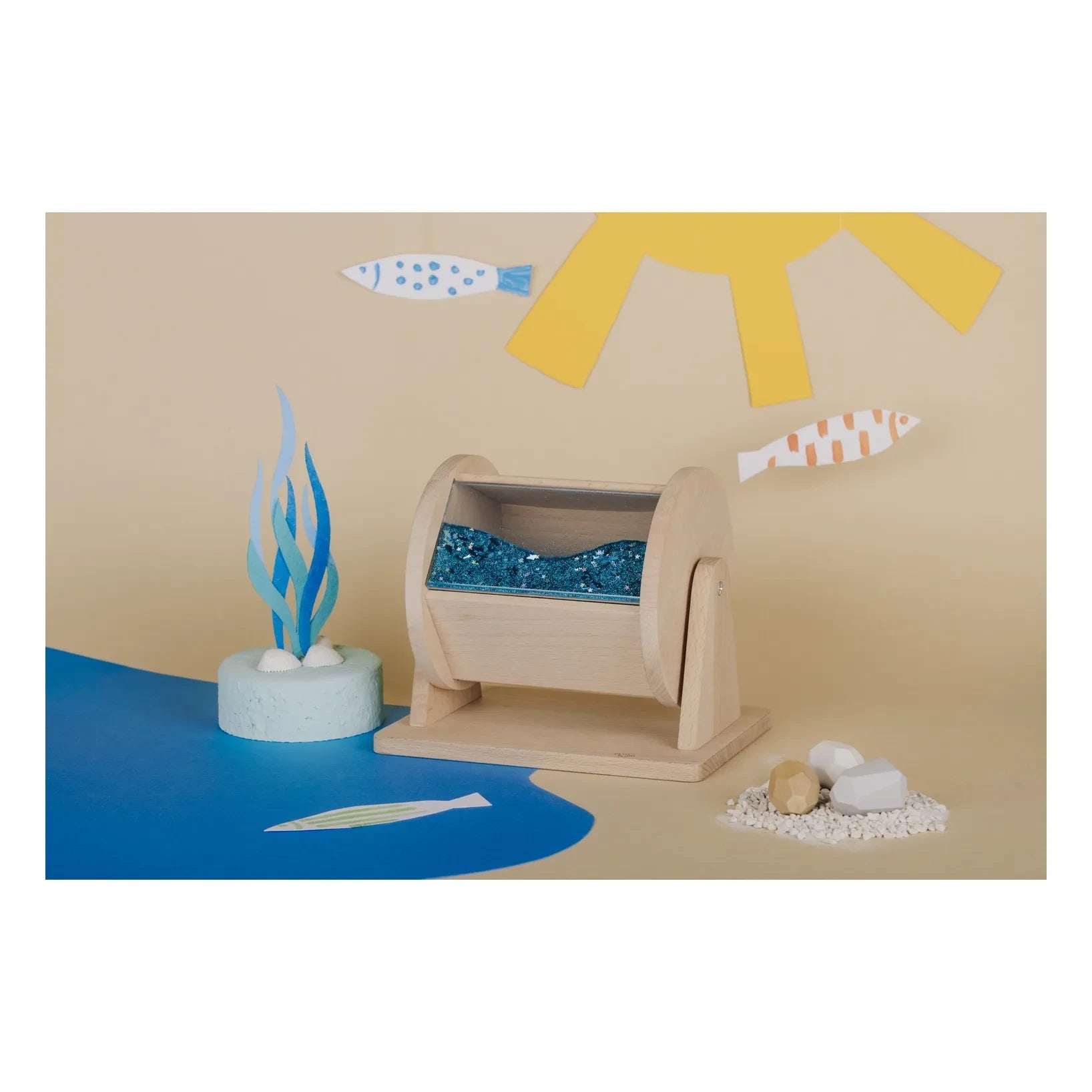 Petit Boum - Sensory Spinner | Açık Ahşap