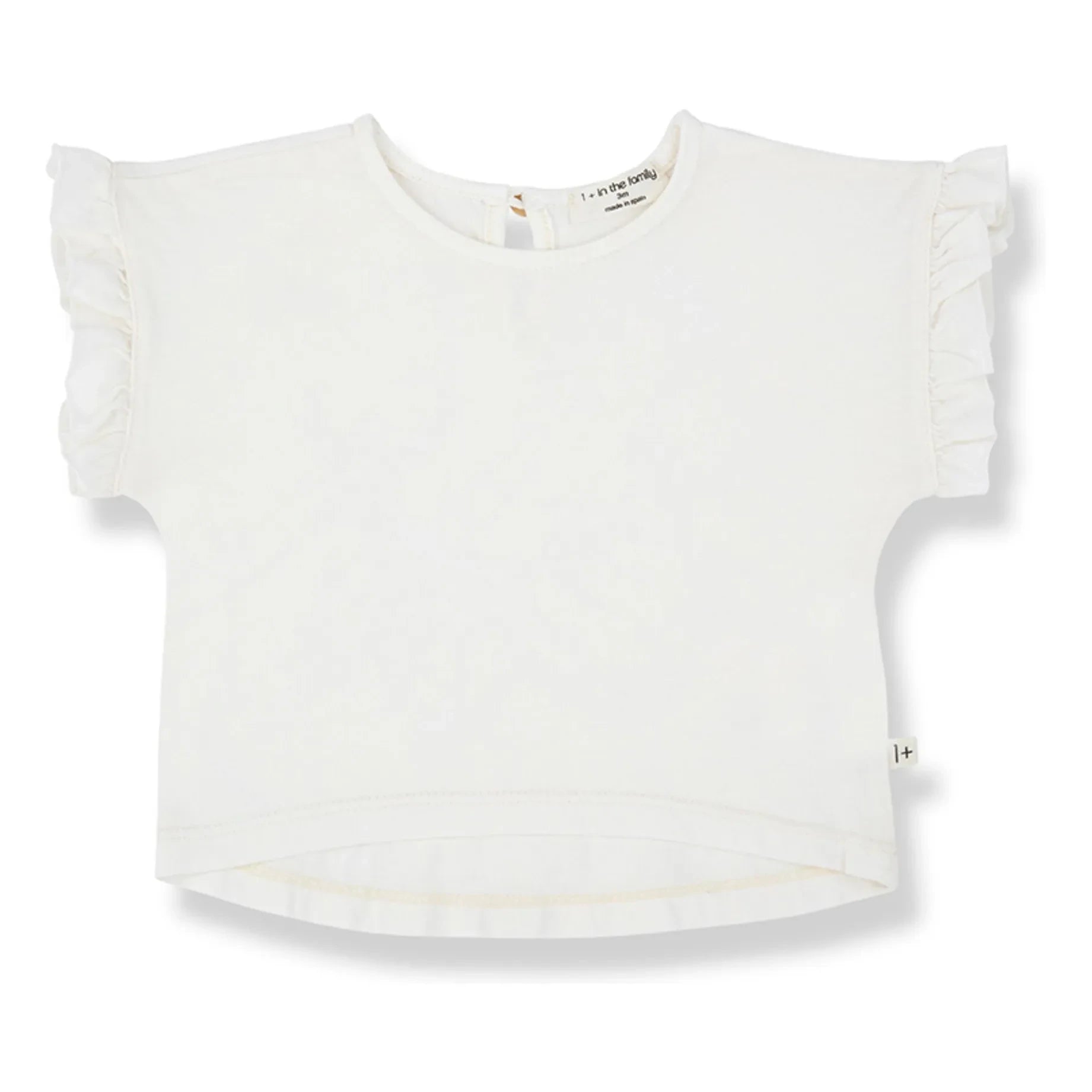 1+ in the family - Volants Campanet T-Shirt | Weiß