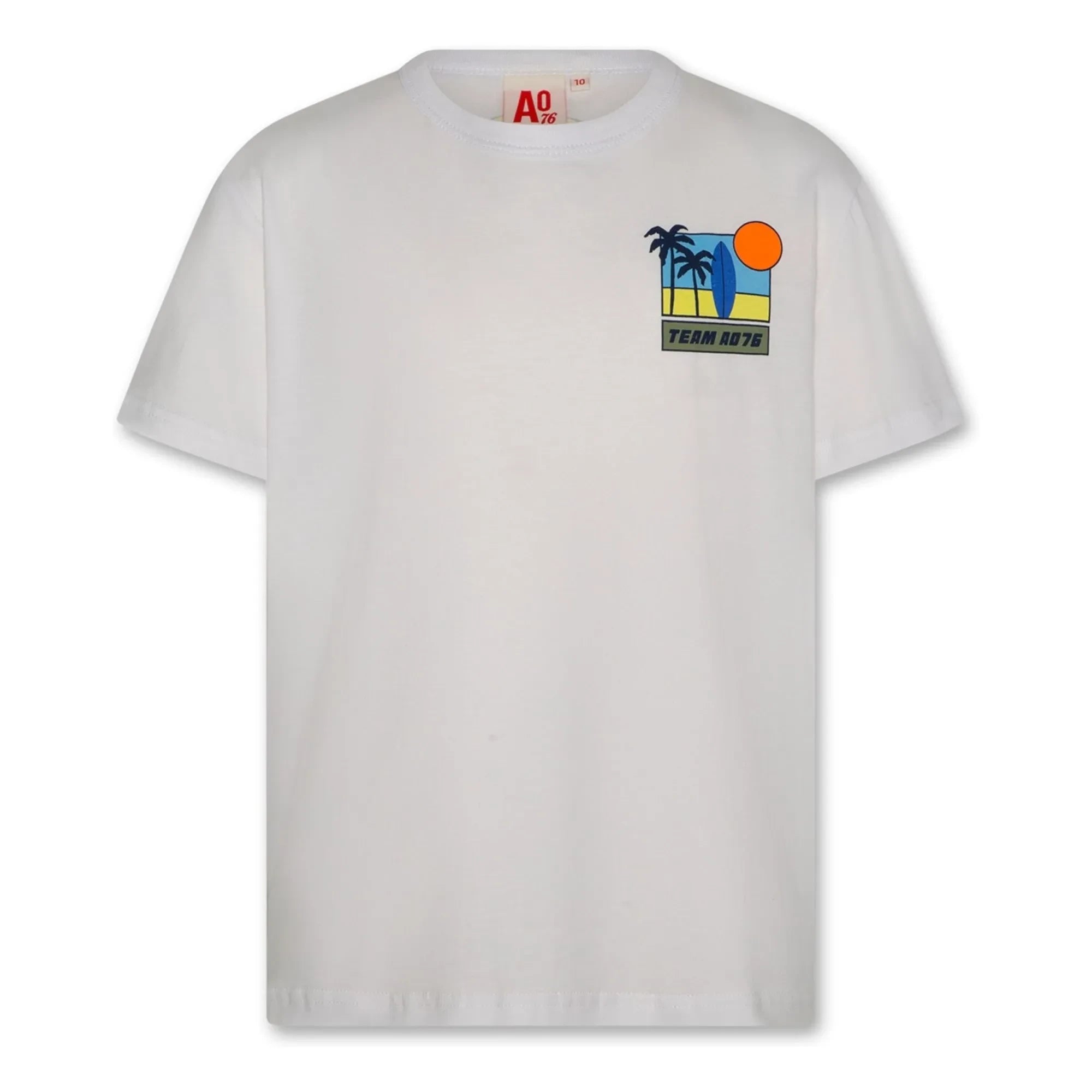 AO76 - Matte Palms T-shirt Recycled cotton | White