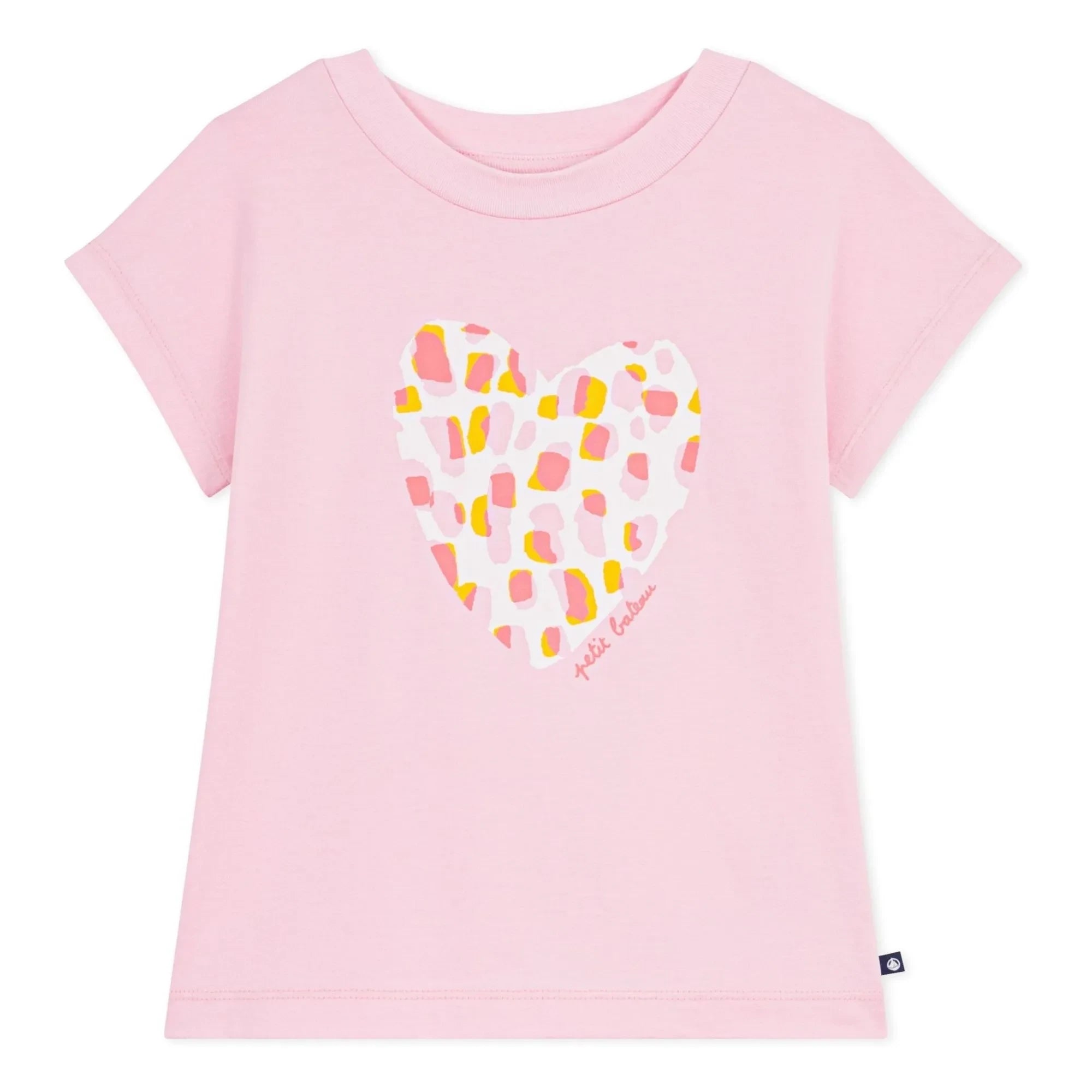 Petit Bateau - Organic Cotton Heart T-shirt | Pink