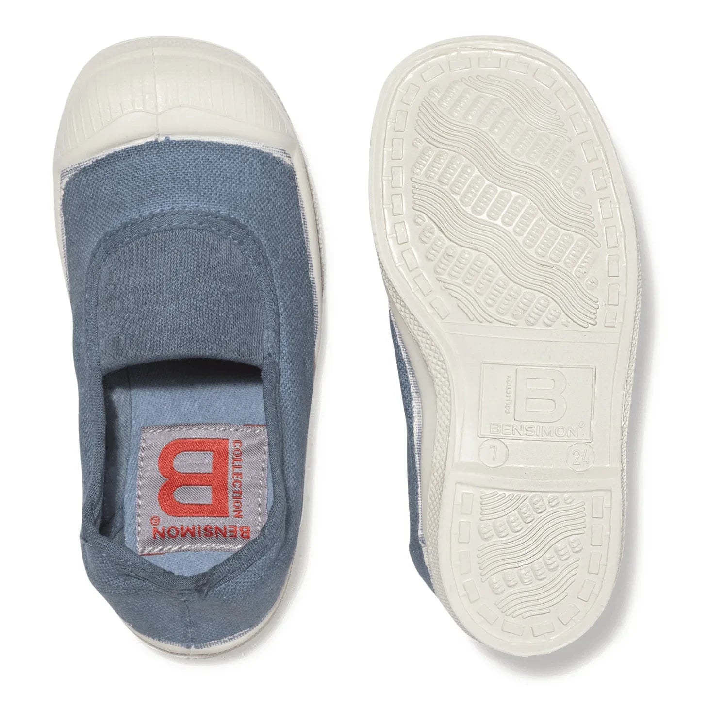 Bensimon - Vegane Tennisschuhe mit Gummizug | Denim