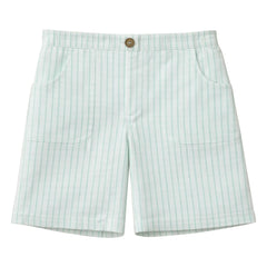 Lililotte - Arsène Striped Organic Cotton Bermuda Shorts | Mint Green