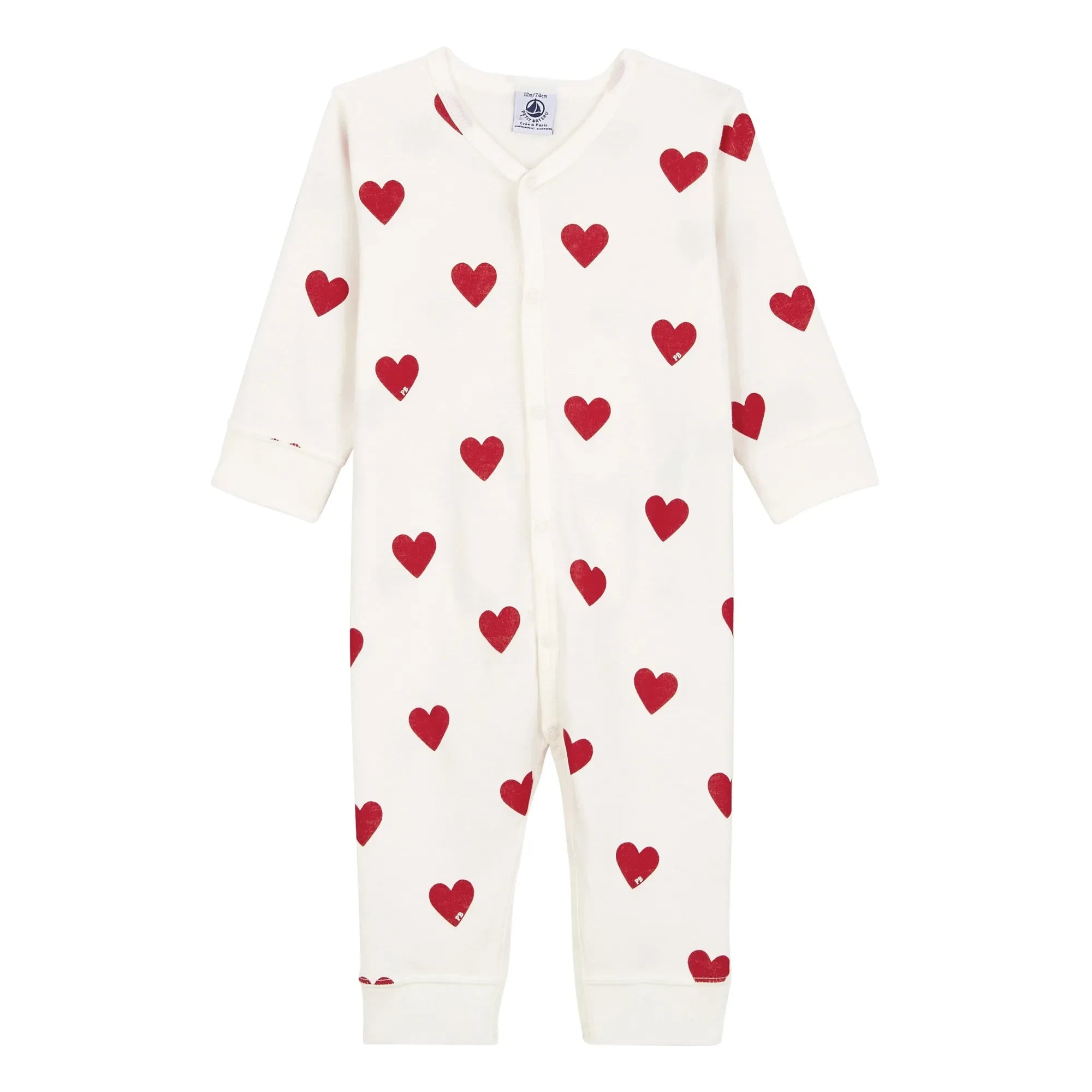 Petit Bateau - Mixo Organik Pamuk Pijama | Beyaz
