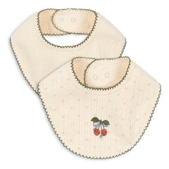 Konges Sløjd - Lätzchen mit Bandana Minnie - 2er Set | Ecru