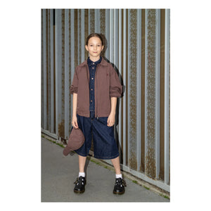 Finger in the nose - Bermuda şort Denim Tate | Koyu Mavi