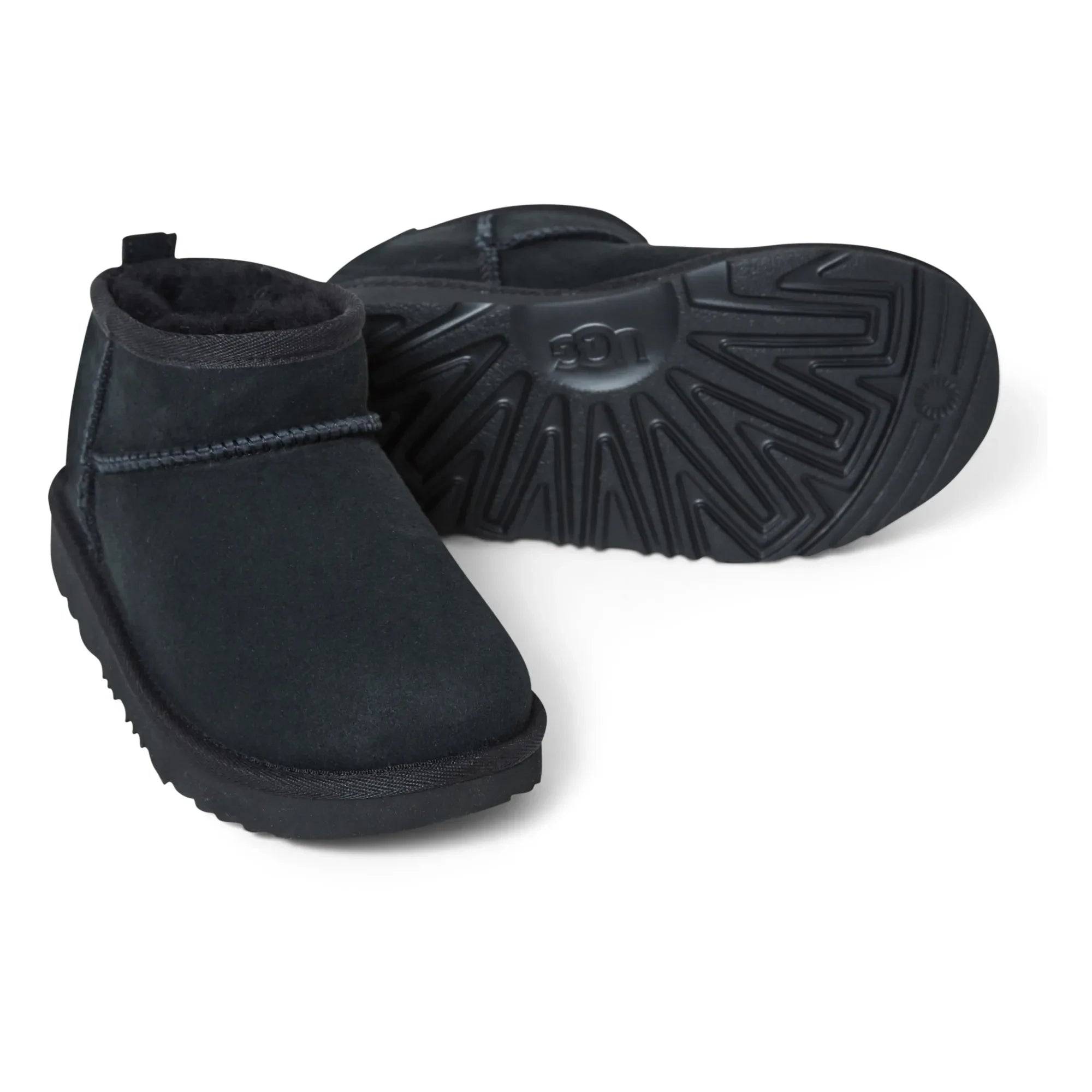 UGG - Classic Ultra Mini Fellgefütterte Stiefel | Schwarz