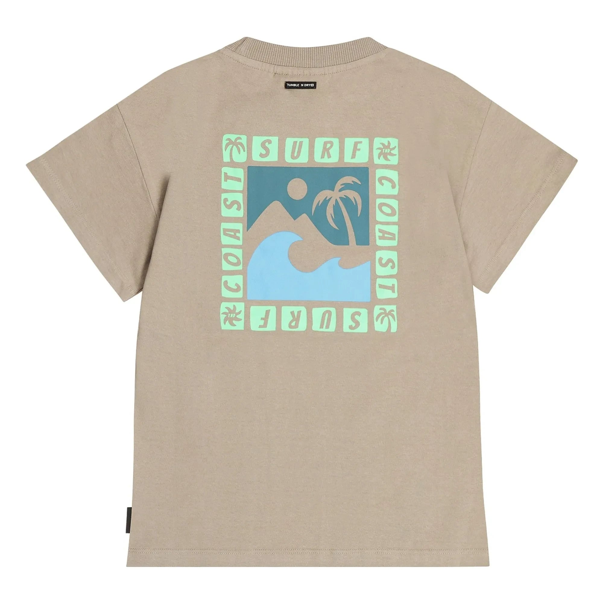 Tumble N'Dry - Solomon Islands Oversize T-shirt Recycled cotton | Sand coffee