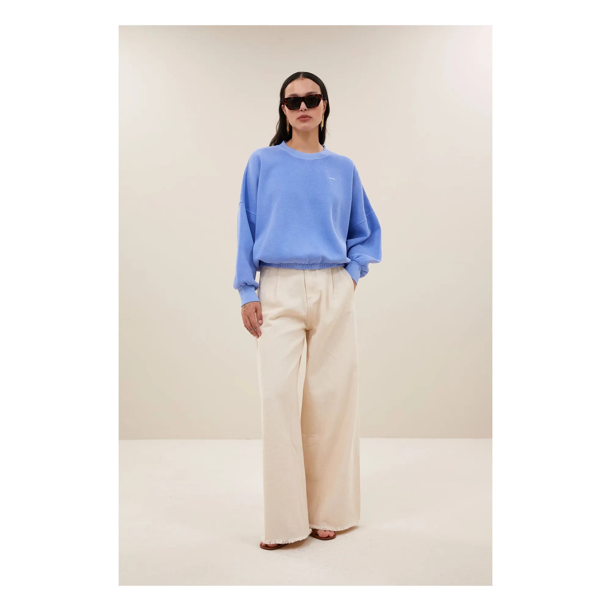 By Bar - Malyn organik pamuk sweatshirt | Mavi