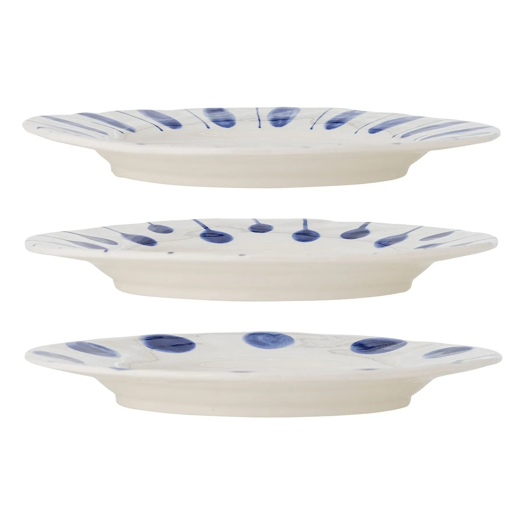Bloomingville - Linora Teller - 3er-Set | Blau