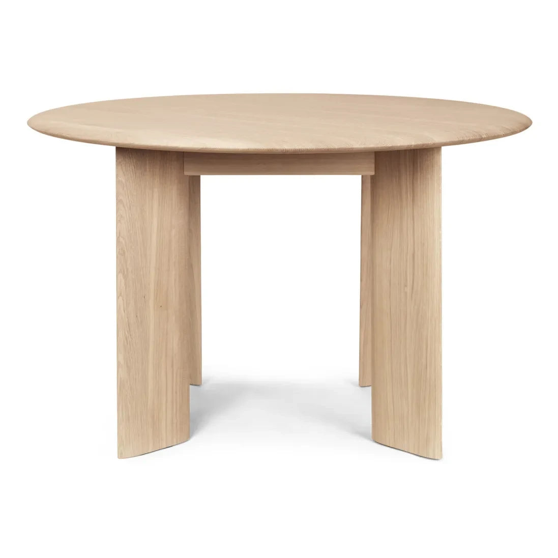 Ferm Living - Runder Tisch mit geschwungener Form - FSC-Holz | Weiß