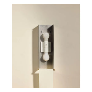 Maison Sarah Lavoine - Boxie Wandlampe aus gebürstetem Edelstahl | Stahl