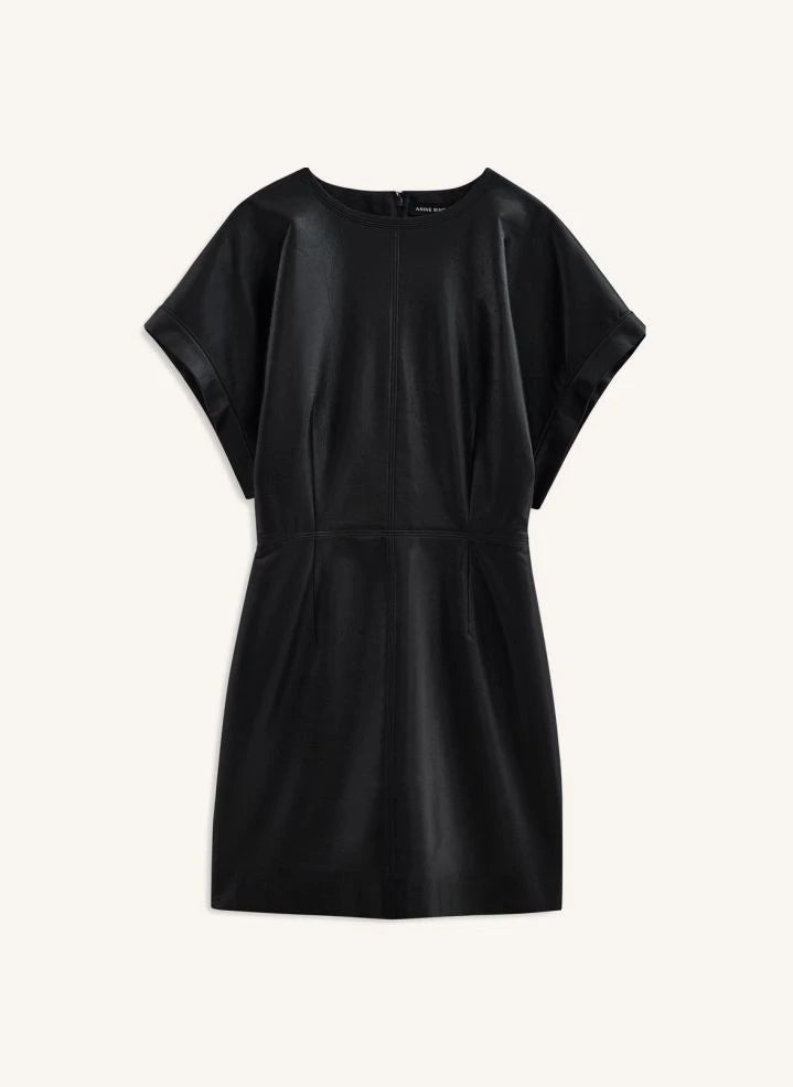 Anine Bing - Zelie Leather Dress | Black