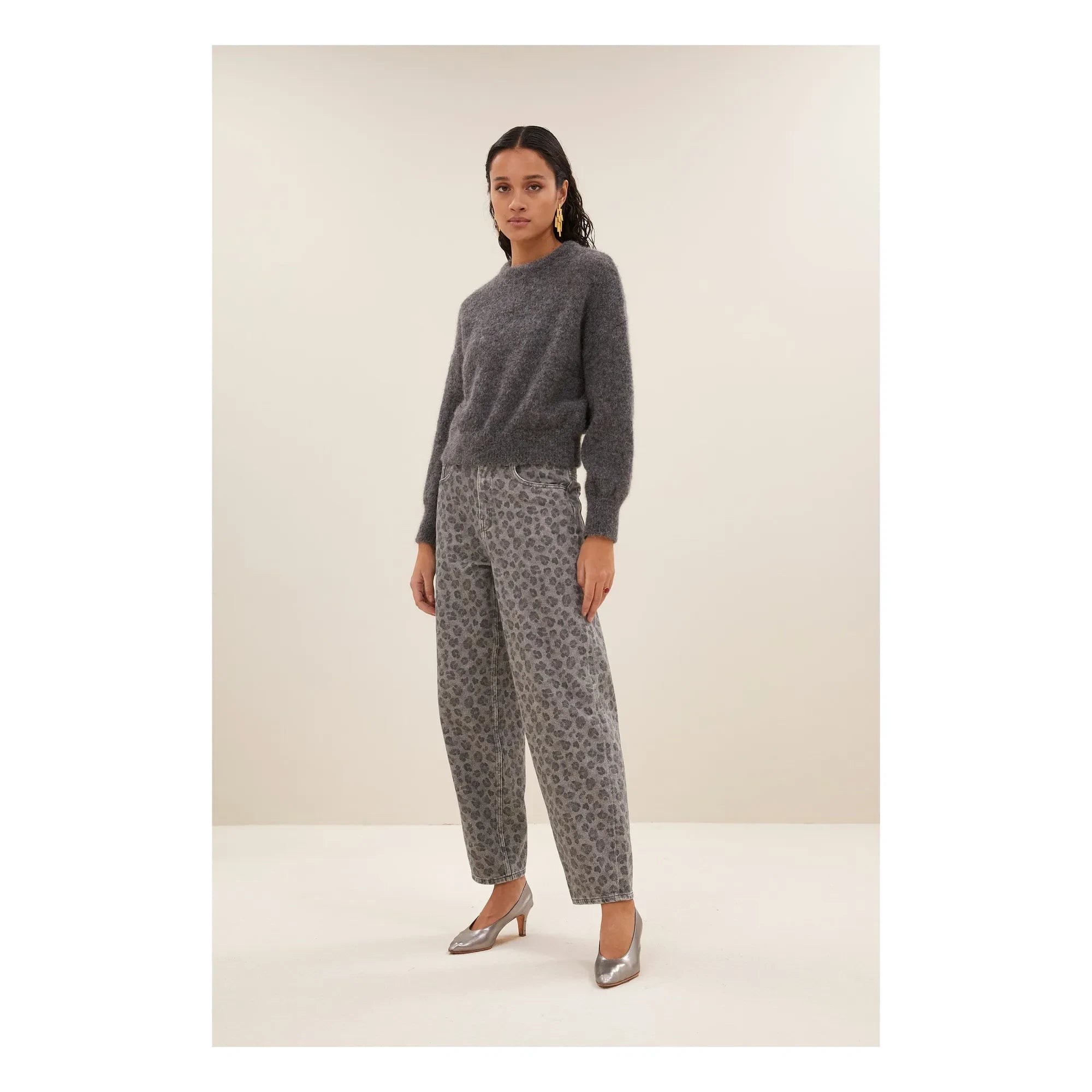 By Bar - Sonny Natural Alpaca Sweater | Dark Heather Gray