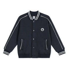 Petit Bateau - Düz Organik Pamuklu Teddy Ceket | Lacivert