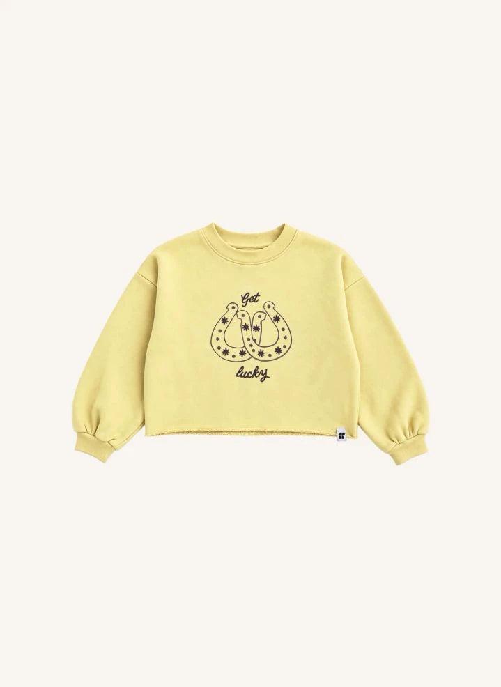 Hundred Pieces - Belmont Lucky Organic Cotton Sweatshirt | Light Yellow