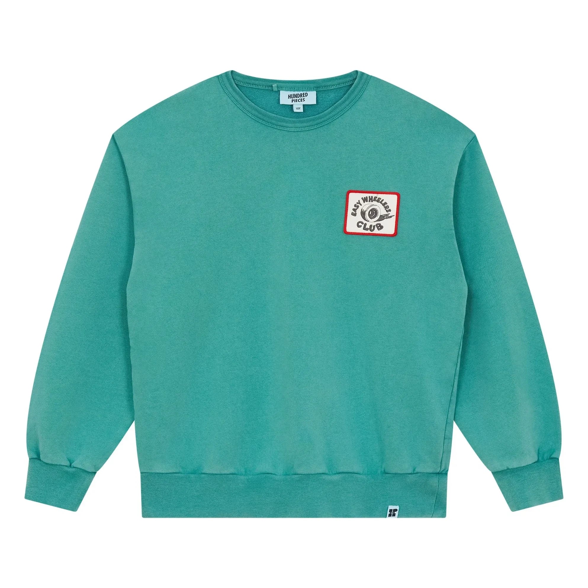 Hundred Pieces - Ryde Wheelers Sweatshirt aus Bio-Baumwolle | Smaragdgrün