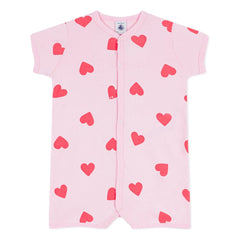 Petit Bateau - Strampler mit Herzen | Rosa