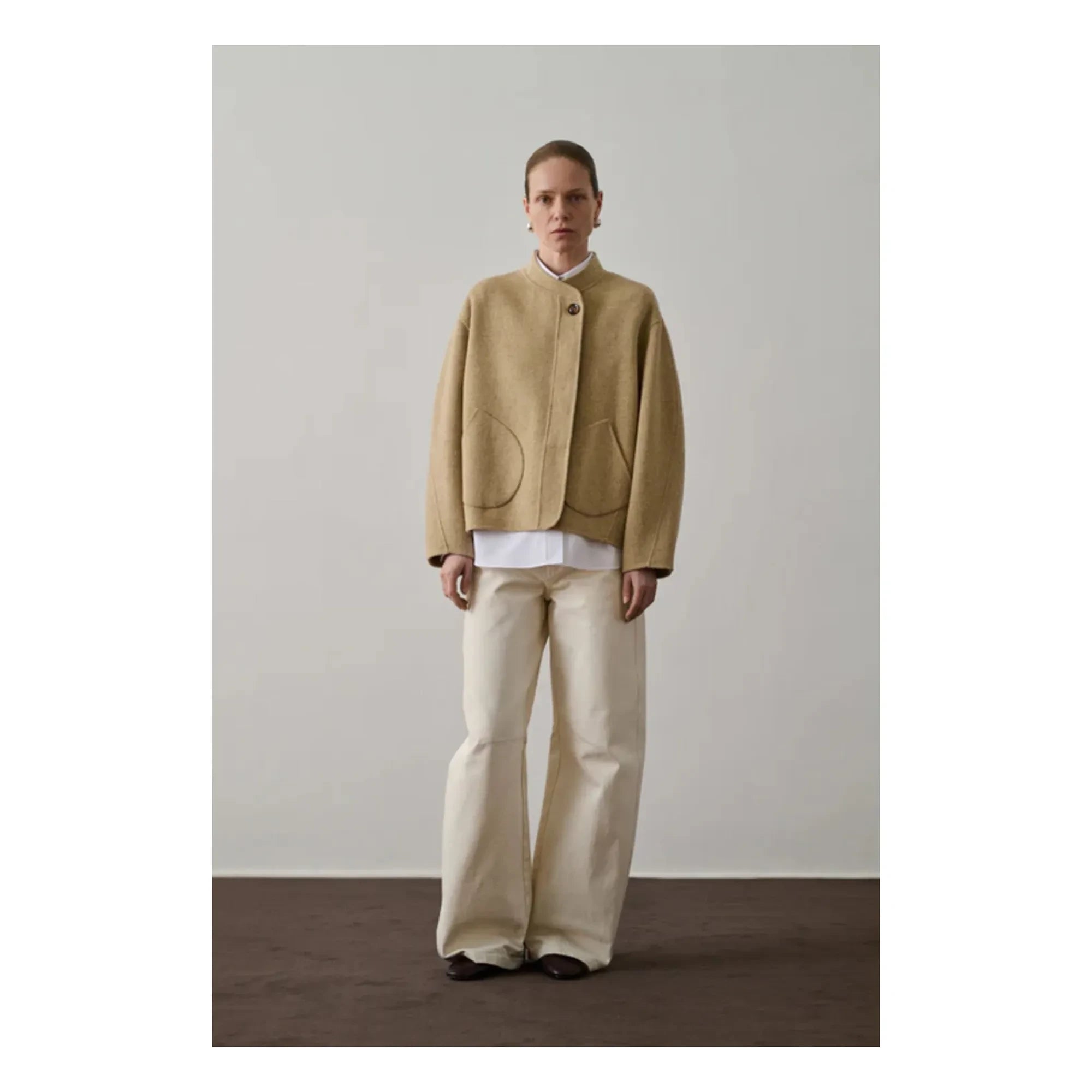 Soeur - Windsor Wollmantel | Heather beige