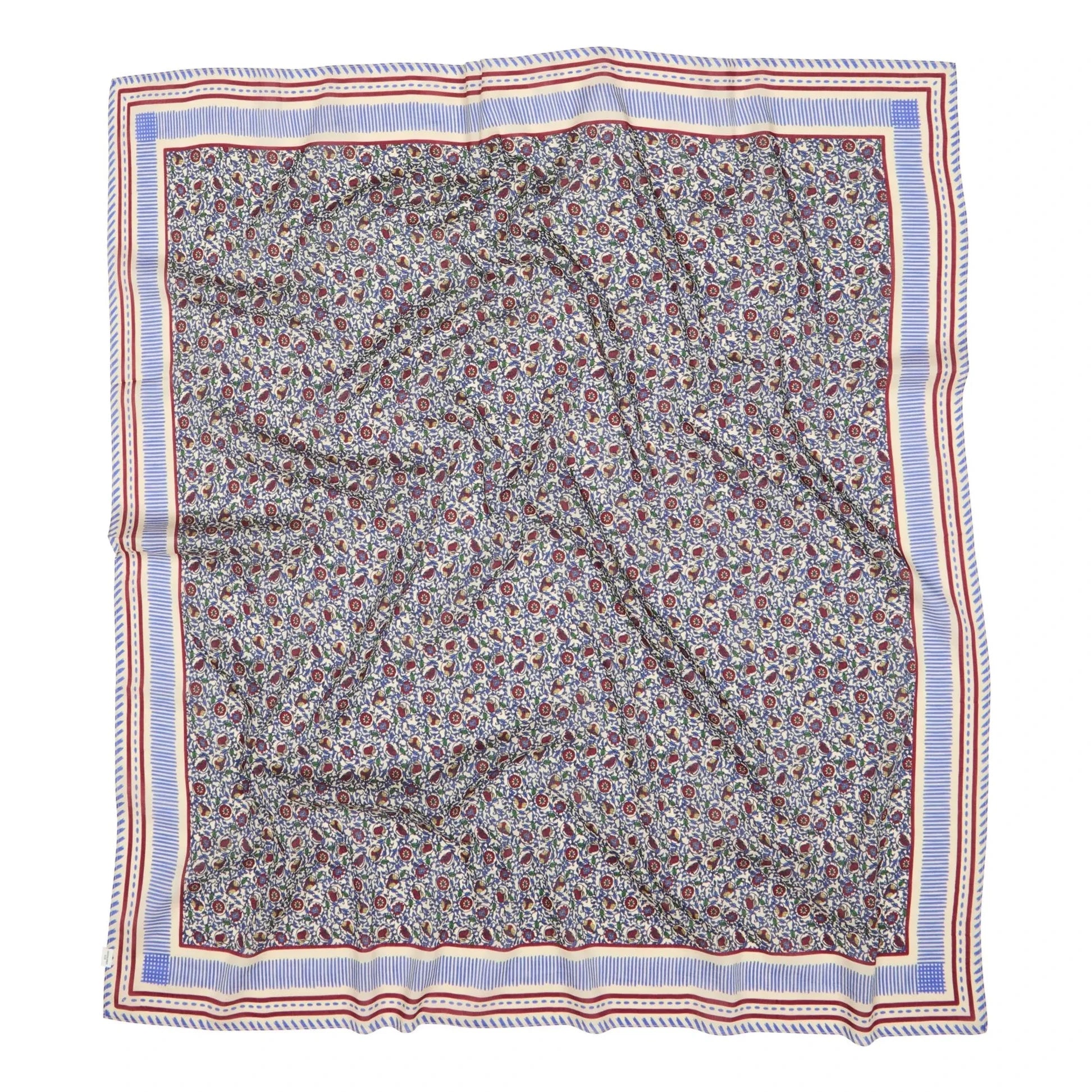 Becksöndergaard - Asfloria Cotton & Silk Shawl | Blue