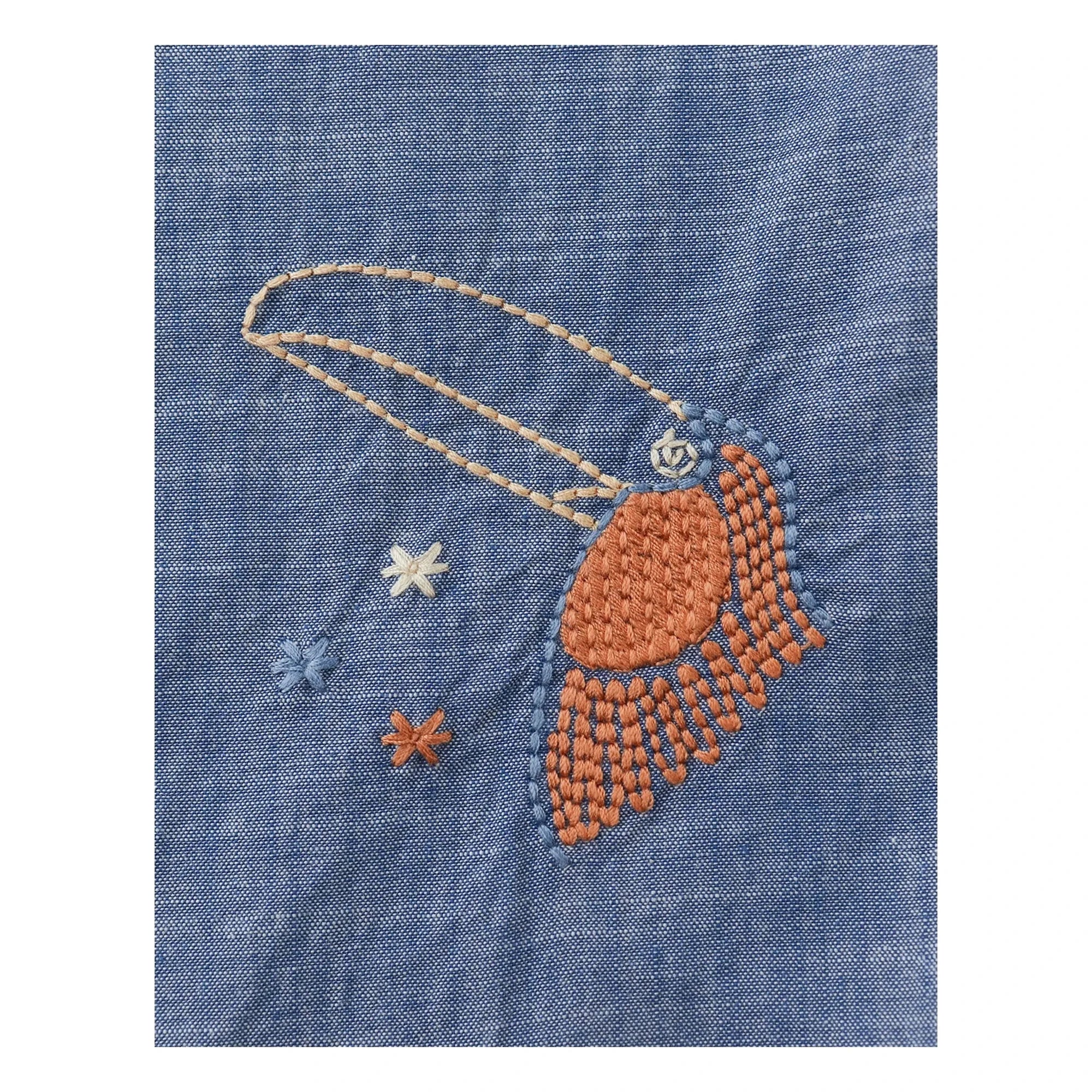 Gingersnaps - Lewis besticktes Chambray-Hemd | Blau
