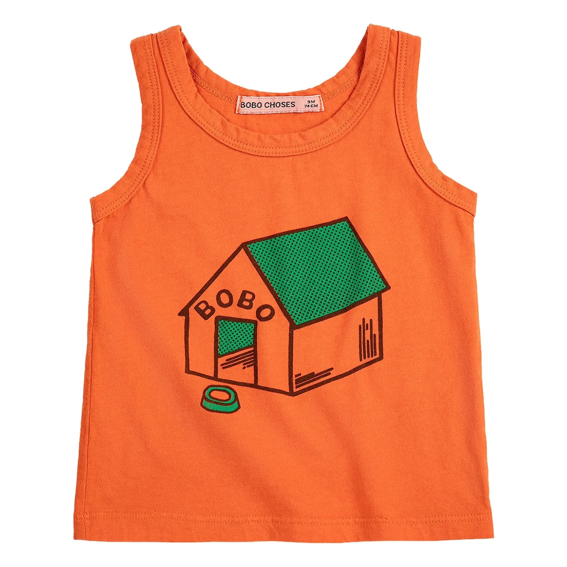 Bobo Choses - Niche Organic Cotton Tank Top | Orange