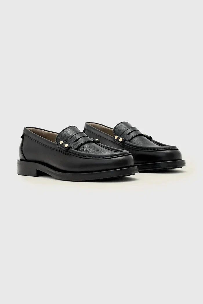 AllSaints Kadın Deri Loafer Bloom Stud Loafer