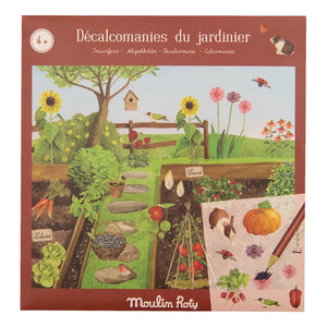 Moulin Roty - Bahçe Temalı Rub-On Transferler