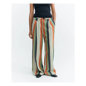 Thinking Mu - Pat Gestreifte Hose Bio-Baumwolle | Orange