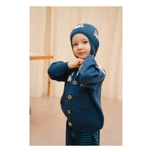 Bayiri - Dancing Crabs Merino Beanie | Blau