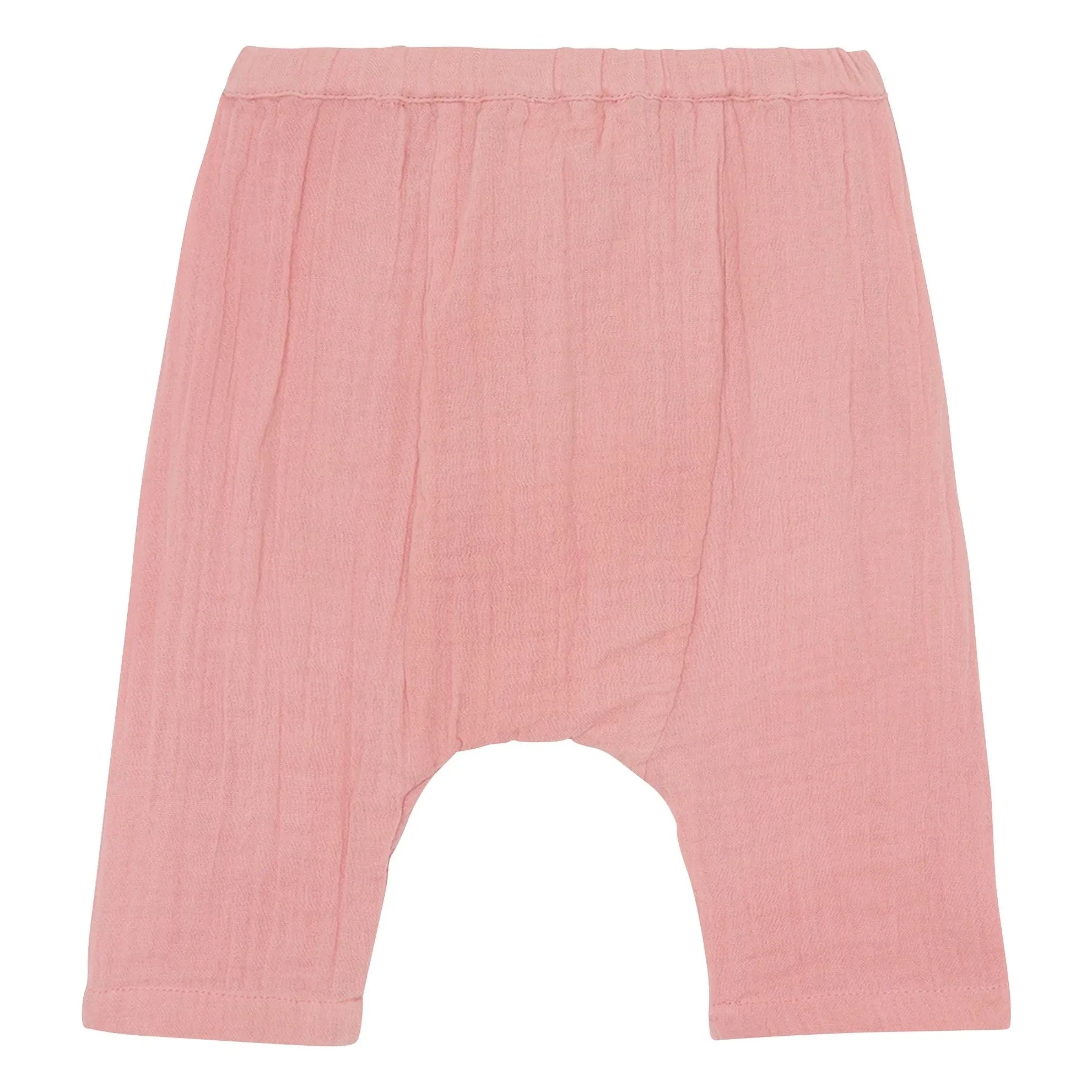 Bonton - Laos Pamuk Gazlı Pantolon | Pembe