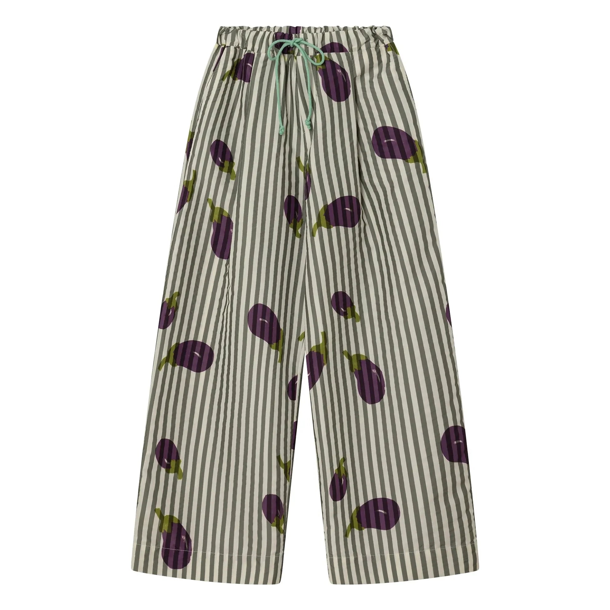 Dr Bloom - Beso Striped Trousers | Khaki