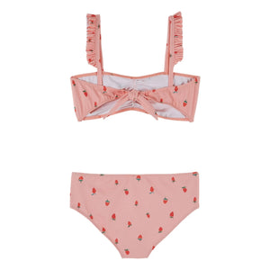 Emile et Ida - Erdbeeren Bandeau-Bikini | Pink