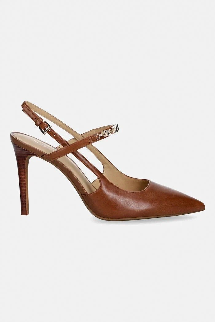 MICHAEL Michael Kors Dina Flex High Sling Pump Deri İnce Topuklu Ayakkabı
