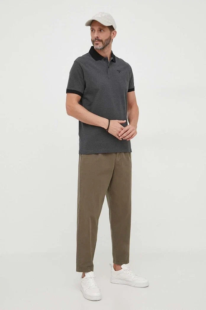 Barbour Yakalı Pamuklu Tişört