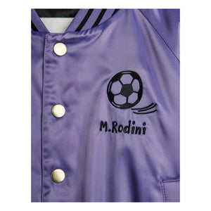 Mini Rodini - Football Bomber Satiniert Recycelte Fasern | Lila