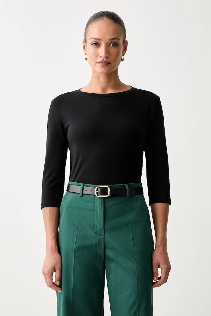 Weekend Max Mara uzun kollu kadın bluzu, pamuk ve elastanlı WKDMULTIA