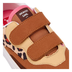 Hello Hossy - Leopard Scratch Sneakers | Krem