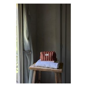 Gabrielle Paris - Garance Striped Makeup Bag | Red