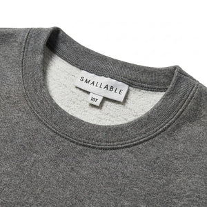 Smallable Kid - Borough Organik Pamuklu Sweatshirt | Gri melanj