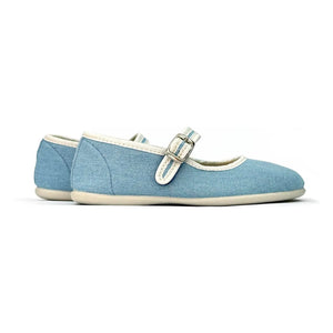 Hermosilla - Ballerina Hirondelle Denim | Denim mavi