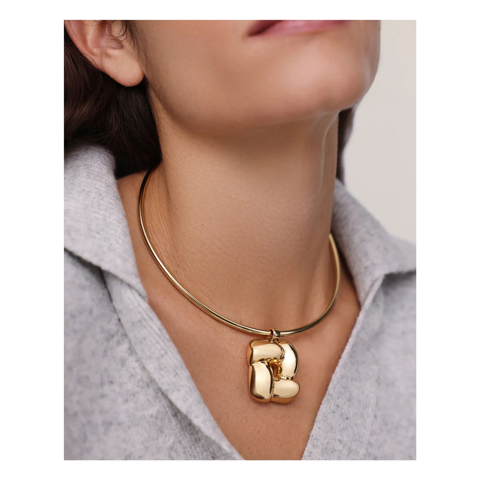 Jenny Bird - Gewebte quadratische Halskette | Gold