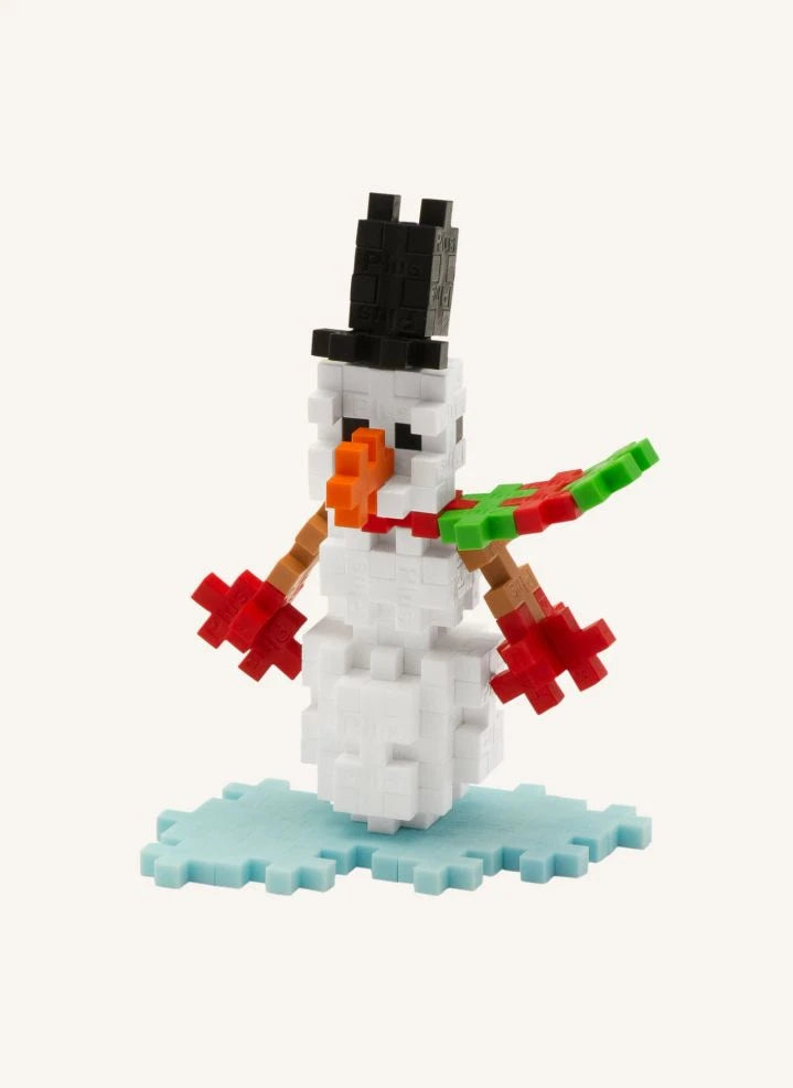 Plus-Plus - Snowman Tube - 100 Pieces | White
