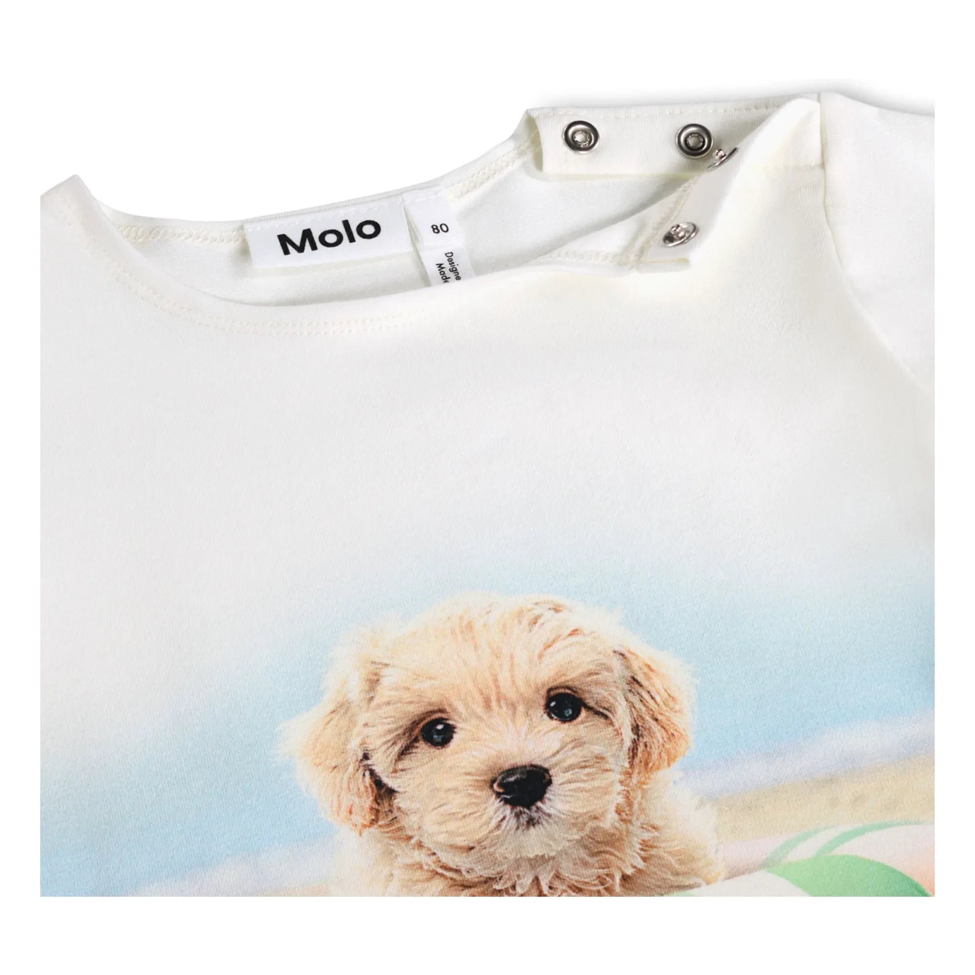 Molo - Eline Dog Organik Pamuklu Tişört | Beyaz
