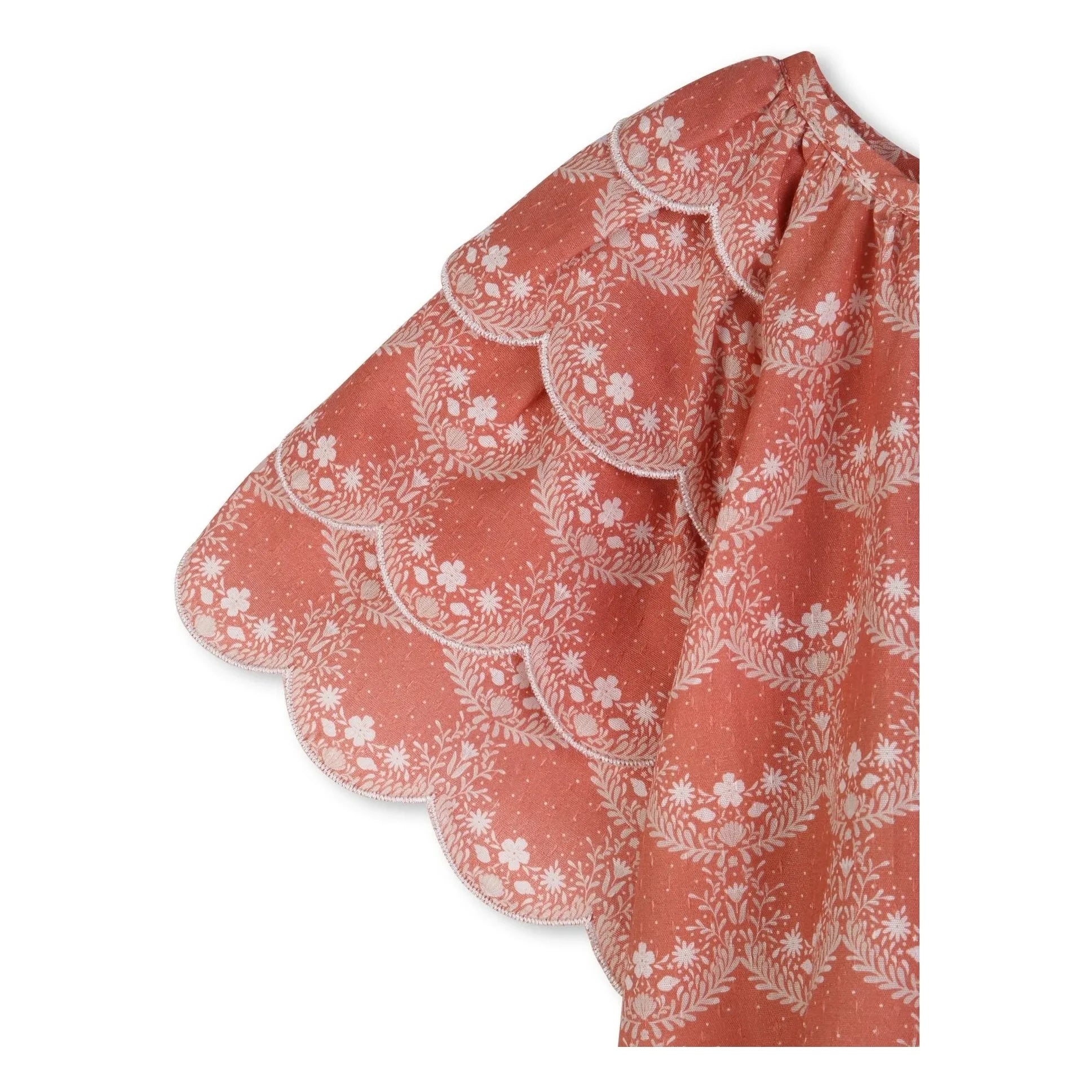 Chloé - Organic cotton ruffled blouse | Peach