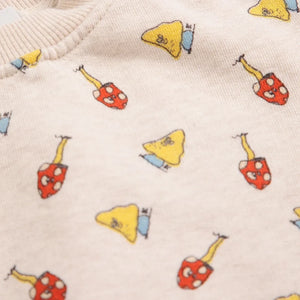 Bobo Choses - Mantar Sweat Organik Pamuk Bebek | Ekru