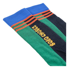 Bobo Choses – Gestreifte Bio-Baumwoll-Socken | Grün